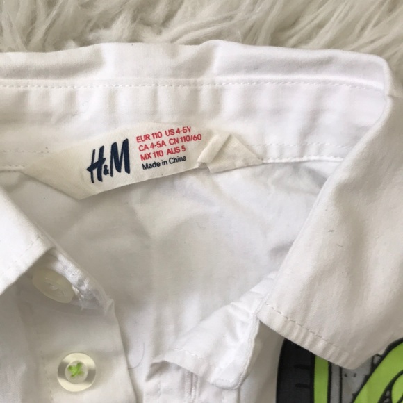 H&M white button down dress shirt for a boy! - Picture 4 of 5